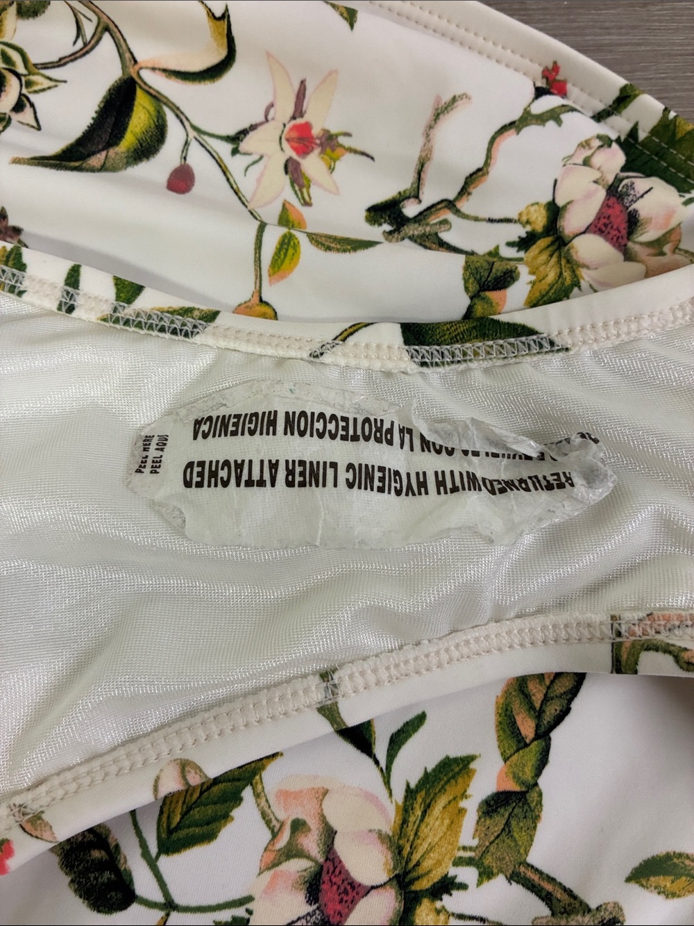 Shade & Shore cream Floral One-Piece Swimsuit - Picture 9 of 10